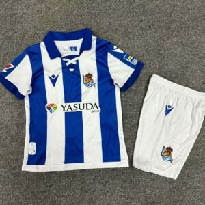 2024-2025 KIDS Real Sociedad Home Football Shirt 1:1 Thai Quality