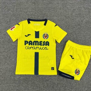 2025-2026 KIDS Villarreal FC Home Football Shirt 1:1 Thai Quality