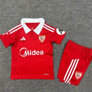 2025-2026 KIDS Sevilla FC Away Football Shirt 1:1 Thai Quality
