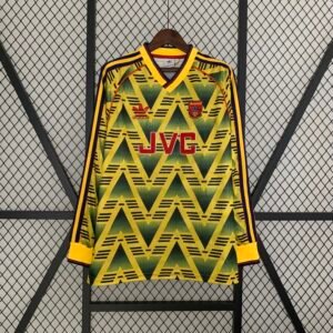 1991-1993 Retro Long Sleeve Arsenal Away Football Shirt 1:1 Thai Quality