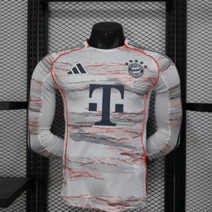 2025-2026 Long Sleeve Player Version FC Bayern Munich Away Football Shirt 1:1 Thai Quality