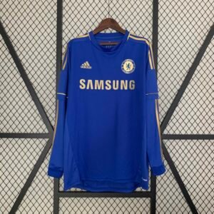 2012-2013 Retro Long Sleeve Chelsea FC Home Football Shirt 1:1 Thai Quality