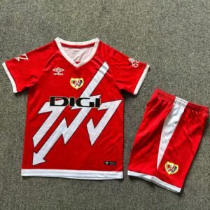 2024-2025 KIDS Rayo Vallecano Away Football Shirt 1:1 Thai Quality
