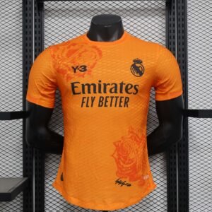 2024-2025 player version Real Madrid Y3 Edition orangeFootball Shirt 1:1 Thai Quality