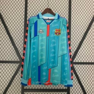 1995-1997 Retro Long Sleeve Barcelona Away Football Shirt 1:1 Thai Quality