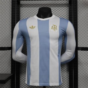 2024-2025 Long Sleeve Player Version Argentina 50th Anniversary Football Shirt 1:1 Thai Quality