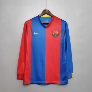 2006-2007 Retro Long Sleeve Barcelona Home Football Shirt 1:1 Thai Quality