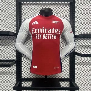 2024-2025 Long Sleeve Players Version Arsenal Home Football Shirt 1:1 Thai Quality