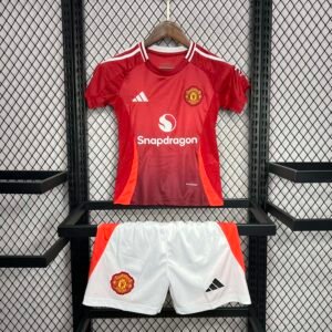 2024-2025 Kids Manchester United Home Football Shirt 1:1 Thai Quality
