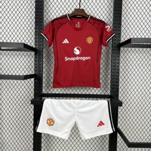 2025-2026 KIDS Manchester United Home Football Shirt 1:1 Thai Quality