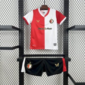 2025-2026 KIDS Feyenoord Home Football Shirt 1:1 Thai Quality